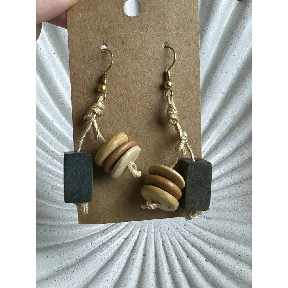 BOGO FREE BOHO BEADED NATURAL EARRINGS